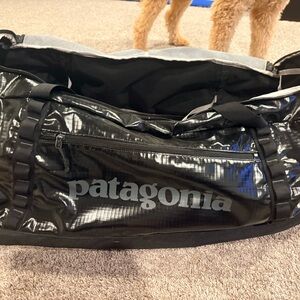 Patagonia Shiny Black Duffel Bag